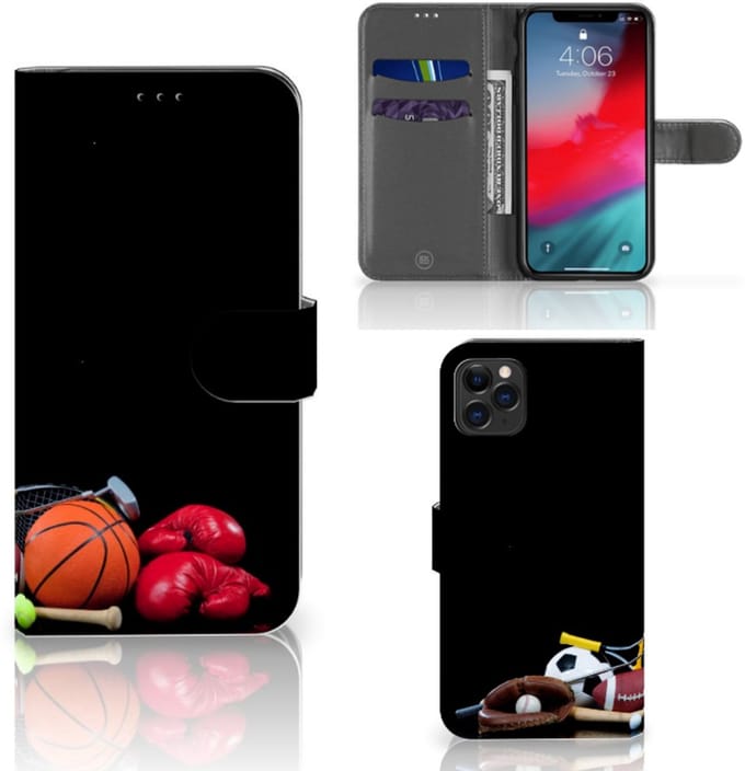 Apple iPhone 11 Pro Max Wallet Case met Pasjes Sports
