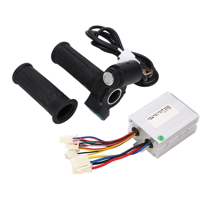 Fiets Motor Controller Kit 48V 350W Vermogensdisplay Meerdere Beschermingen Borstelmotor Controller met black
