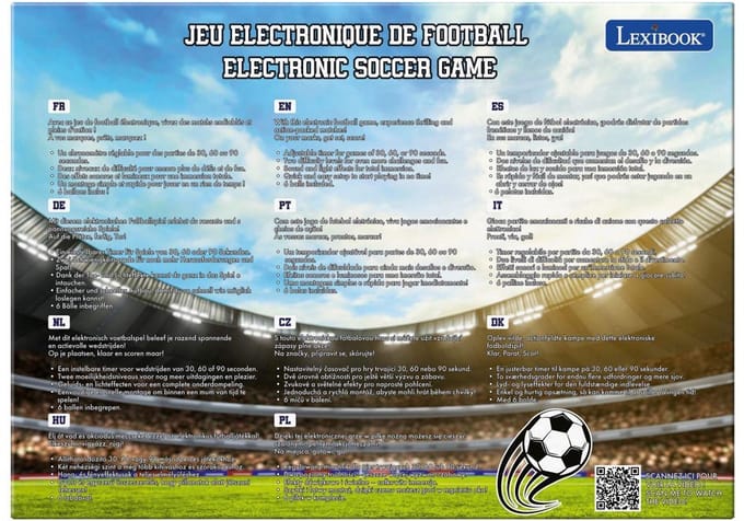 Elektronisch Voetbal Spel met verlichting en geluid voor 2 spelers