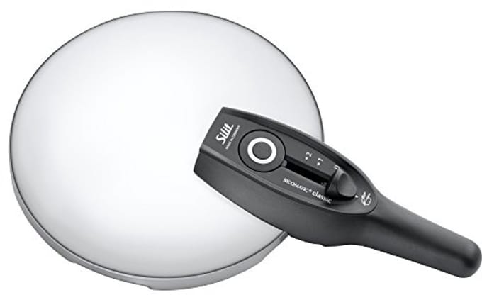 Snelkookpan met Metalen Deksel - 18 cm, Zilver