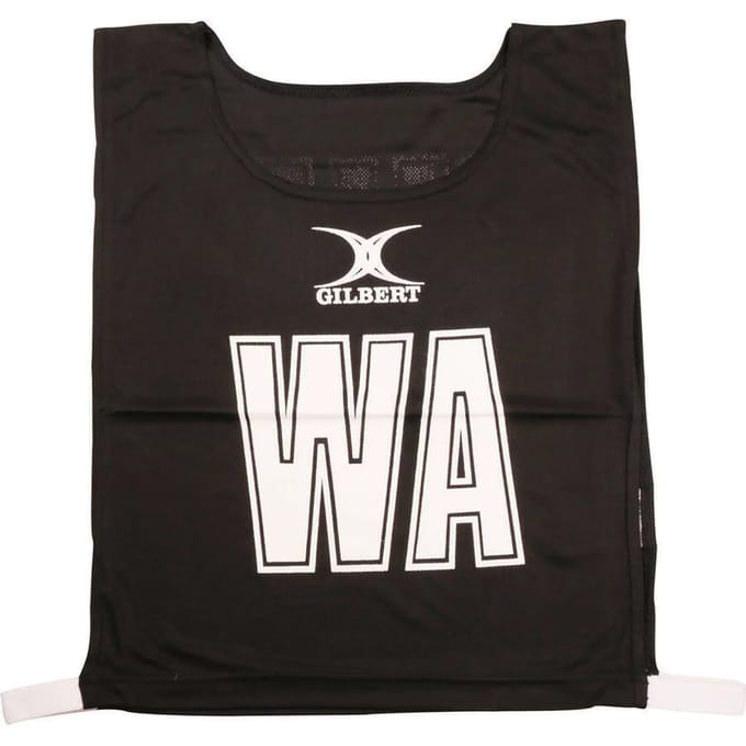 Gilbert Netball Monochrome Netball Bibs - Medium - Zwart