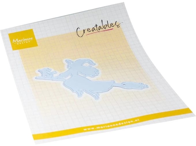 Creatables stencil Cute witch