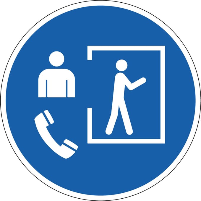 Alleen toegang bij aanwezigheid begeleider sticker, M058 200 mm