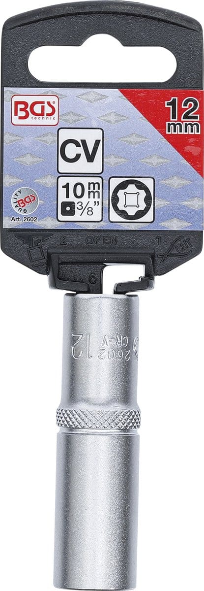 BGS Dopsleuteldop Super Lock - diep - 3/8 - 12 mm