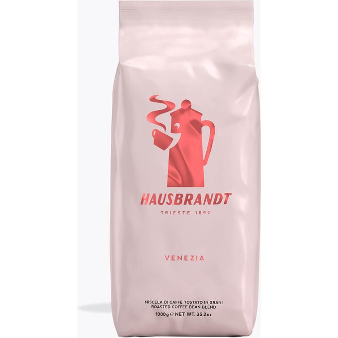 Hausbrandt Venezia Espresso 1 kg | Ganze Bohne | Brasilien, Zentralamerika | 65% Arabica 35% Robusta | Intensiv, schokoladig, cremig, Röstkaffee italienisch