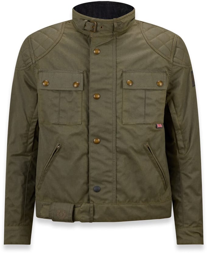 Belstaff Brooklands Olijf Gewaxte Jas - Jas