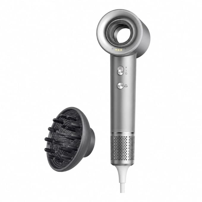 High Speed Hair Dryer - 110000 RPM - Negative Ions and Hot and Cold Air - Single Diffuser Nozzle - Boxed