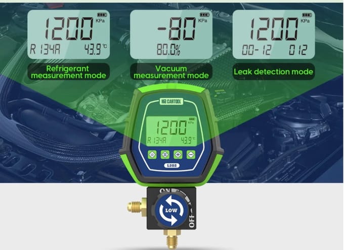 Zuigdruk & Vacuüm meter ideaal voor split airco manometer