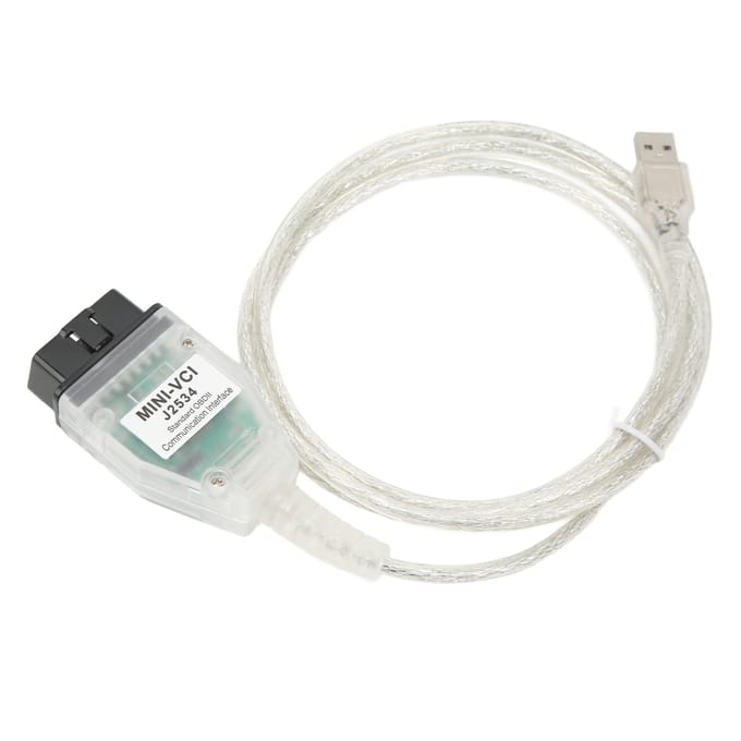 for Win10 Car Diagnostic Cable Precise OBD2 Code Reader Cable for VCI TIS 16pin J2534 V18.00.008 white