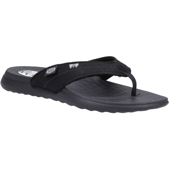 HEYDUDE Christi Flip Classic Dames Zwarte Sandalen