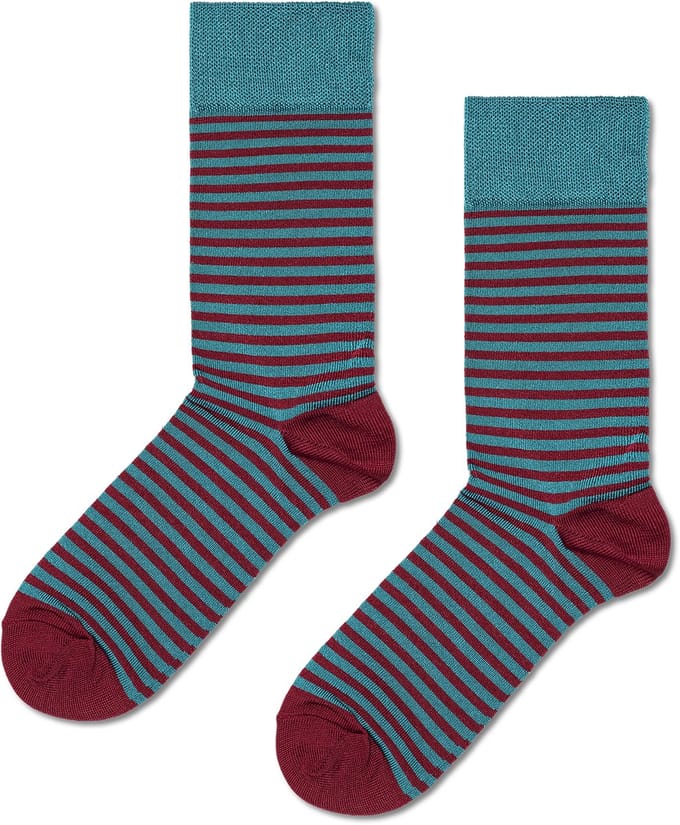 Happy Socks Small Stripe Sock - unisex sokken - blauw - Unisex - Maat: 41 - 46