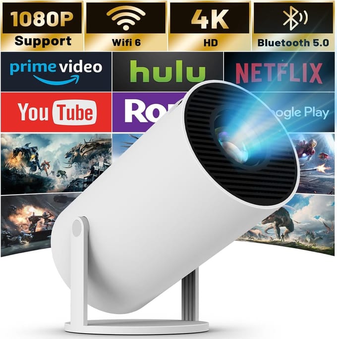 Projector met Geavanceerde Connectiviteit en Ingebouwde Luidsprekers