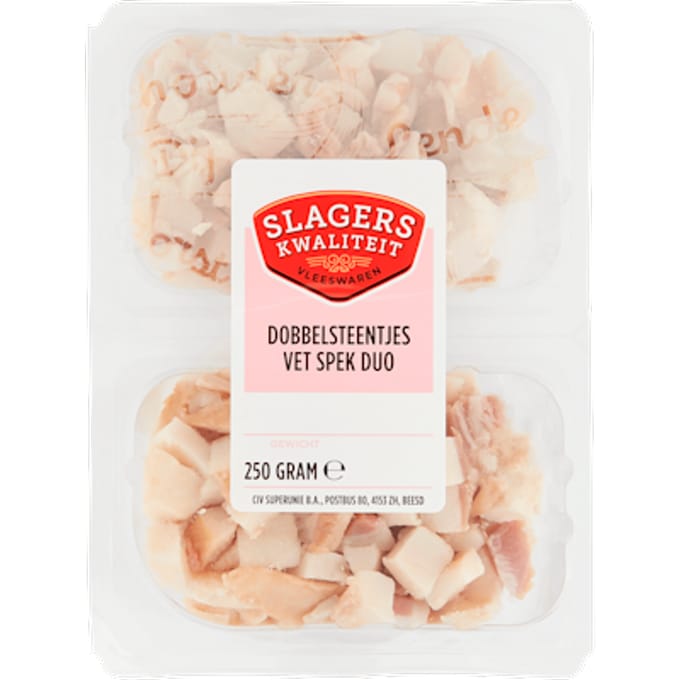 Vetspek dobbelsteentjes duo