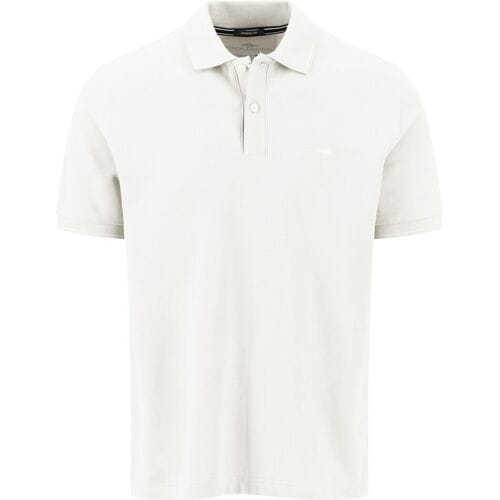 Fynch-Hatton Polo Modern Uni Color Premium Cotton New Off White / male