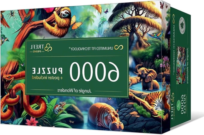 Legpuzzel - Puzzelspel - Ontspanning thuis - Unieke stukjes - 6000 stukjes - Multicolor