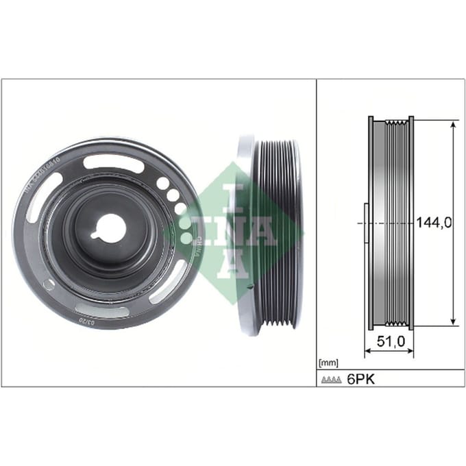 Schaeffler Ina Riemschijf, krukas INA 544 0168 10