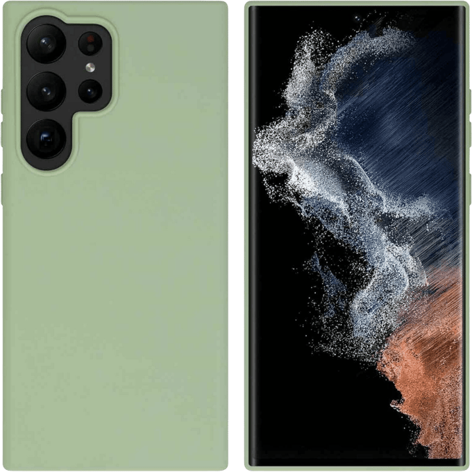 Kees Galaxy S23 Ultra Telefoonhoesje Olijfgroen