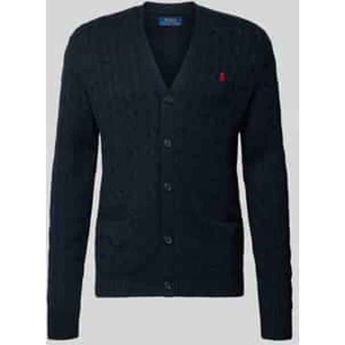 Gebreid jack met knoopsluiting