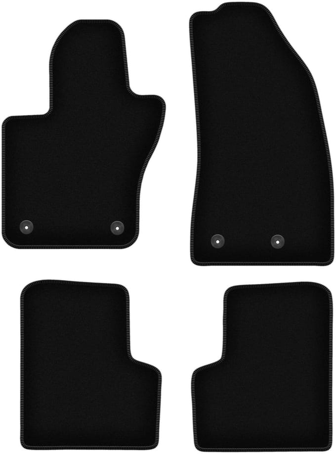 BASIC zwarte veloursmatten voor: Jeep Renegade SUV (2014-2019)
