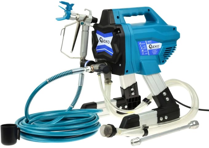 GEKO Elektrische verfspuit - compact ontwerp - verstelbare druk - 650W - 1400 ml/min - 200 bar