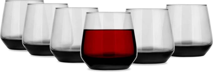 Glasmark Waterglazen - 6x - Midnight collection - 310 ml - glas - drinkglazen