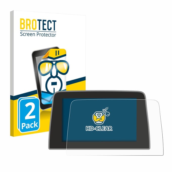 BROTECT - Screenprotector voor Ford Puma 2019 - 2023 - Folie Beschermfolie transparant 2 Stuks