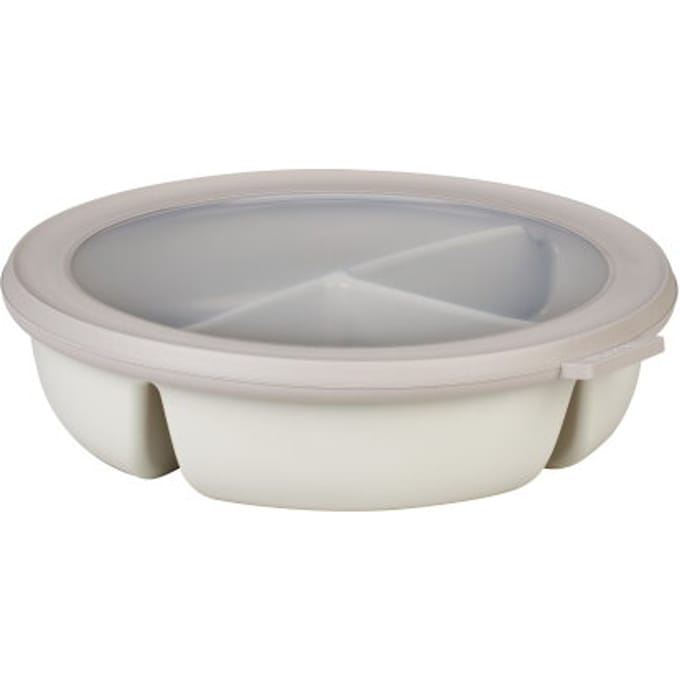 Mepal - Multikom Cirqula vershouddoos - 3-vaks bento bowl - 250 ml. 250 ml & 500 ml - Rond - Nordic white