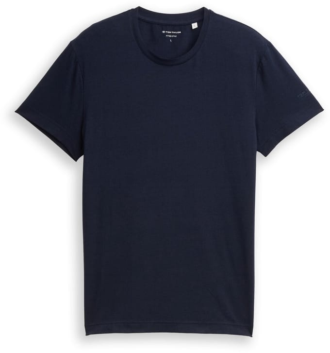 Tom Tailor - Basic getailleerd T-shirt - Maat XXL - sky captain blue