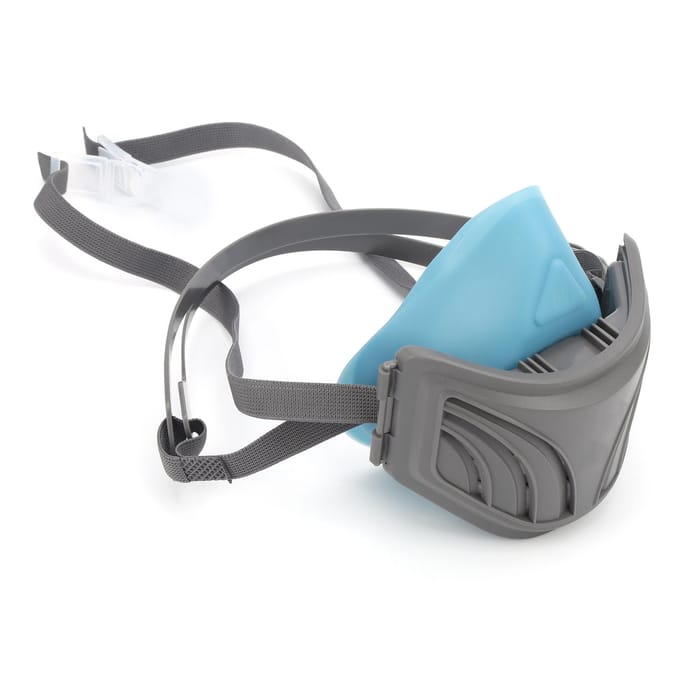 Half Gezichtsbescherming Stofdicht met Herbruikbaar Filter ST‑1000 Serie Comfortabel Elastisch voor Werkbescherming gray