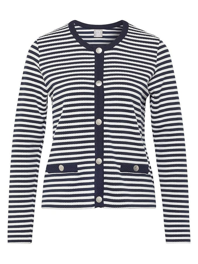 Vest ronde hals Van Rabe blauw
