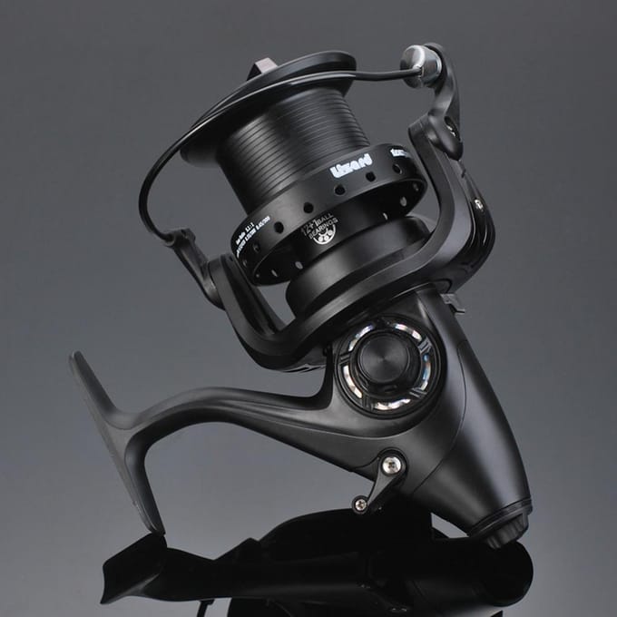 Moulinet Spinning 12 + 1 BB, avec Double frein avant et arrière, pour pêche à la carpe, gauche et droite, Interchangeable 5000 black