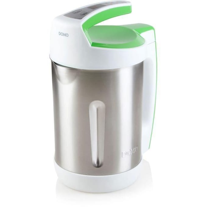 DOMO DO705BL Soepmaker – 2L – 6 programma’s – Blender – RVS – Wit/Groen