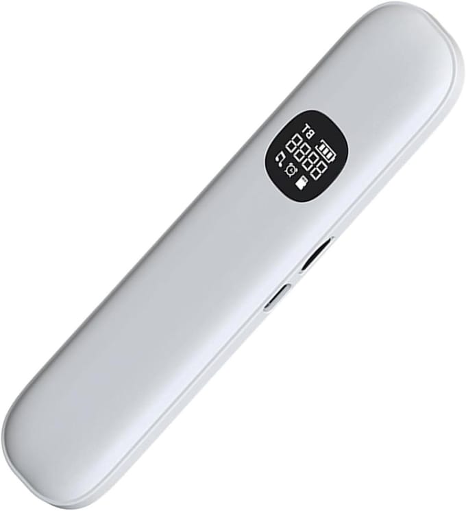 Kussenluidspreker - Slaapaudio Beengeleider - Rustige Slaap - 11 Witte Ruis Geluiden - 15.7 x 3.7 cm - Wit