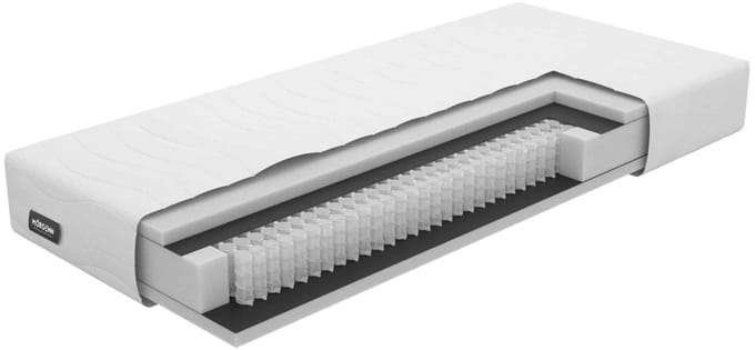 Mörgenn Cambridge Hybrid Matras - Pocketverting + Hybride Schuim Matras - 3D Band - Medium Ligcomfort - 21cm dik - 100x210 cm