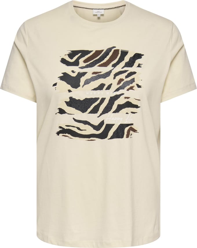 ONLY CARMAKOMA - CARBOOSTERY LIFE SS REG TEE JRS - Dames - T-shirts
