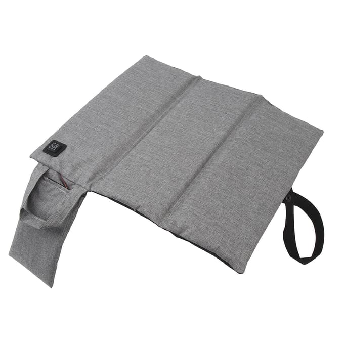 Opvouwbaar Verwarmd Zitkussen 3-Vouds USB Verwarming Verstelbare Temperatuur Verwarmd Opvouwbaar Stoelkussen gray