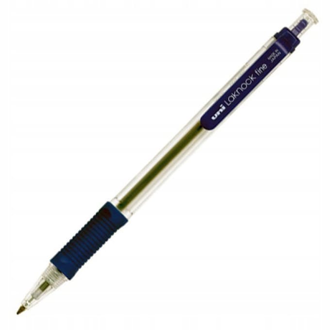 Uni SN-101 Blauwe Pen - Comfortabel Schrijven, Transparant Design