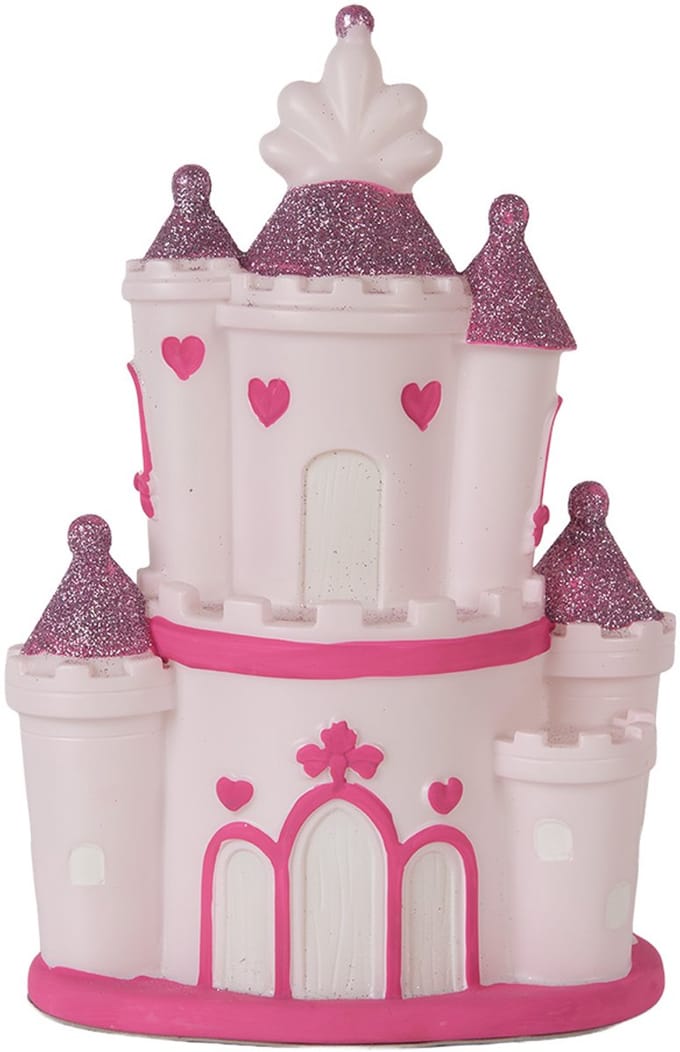 Clayre & Eef Nachtlampje Kind LED 16x11x24 cm Roze Kunststof