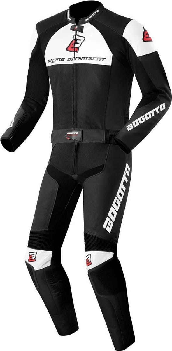 Bogotto Losail Zwart Wit 2-Delig Motorpak - Racepak