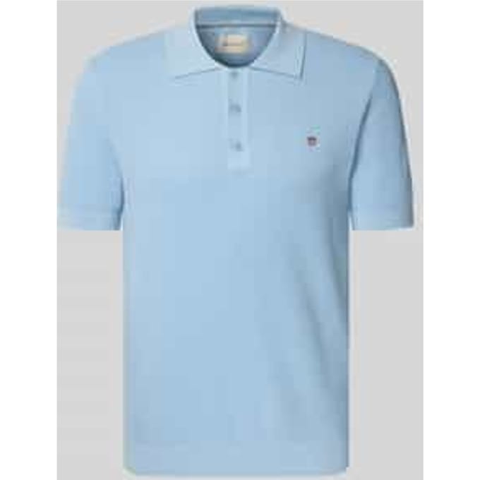 regular fit poloshirt met labelstitching