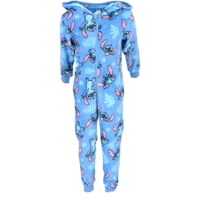 Lilo & Stitch Coral-Fleece Onesie
