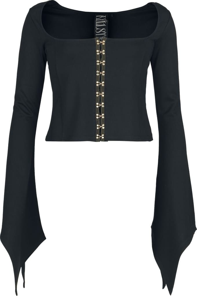 Killstar - Gothic Top - Withered Garden - Night Empress Top - M tot 4XL - voor Vrouwen - zwart