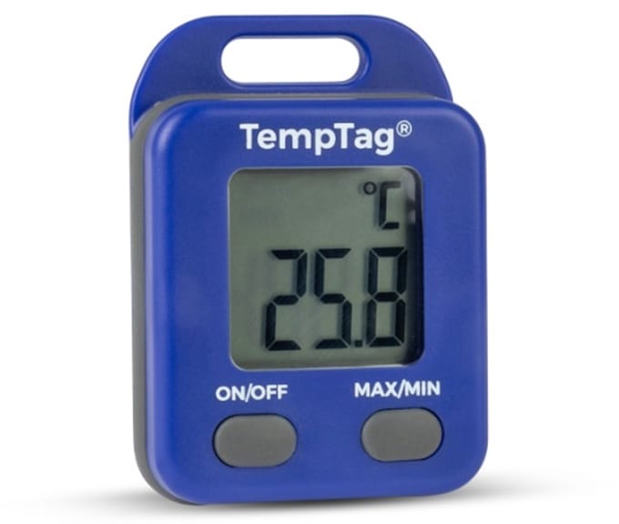 ETI - 'Temptag' Sleutelhanger Thermometer - Max/Min Functie - IP65 - Blauw