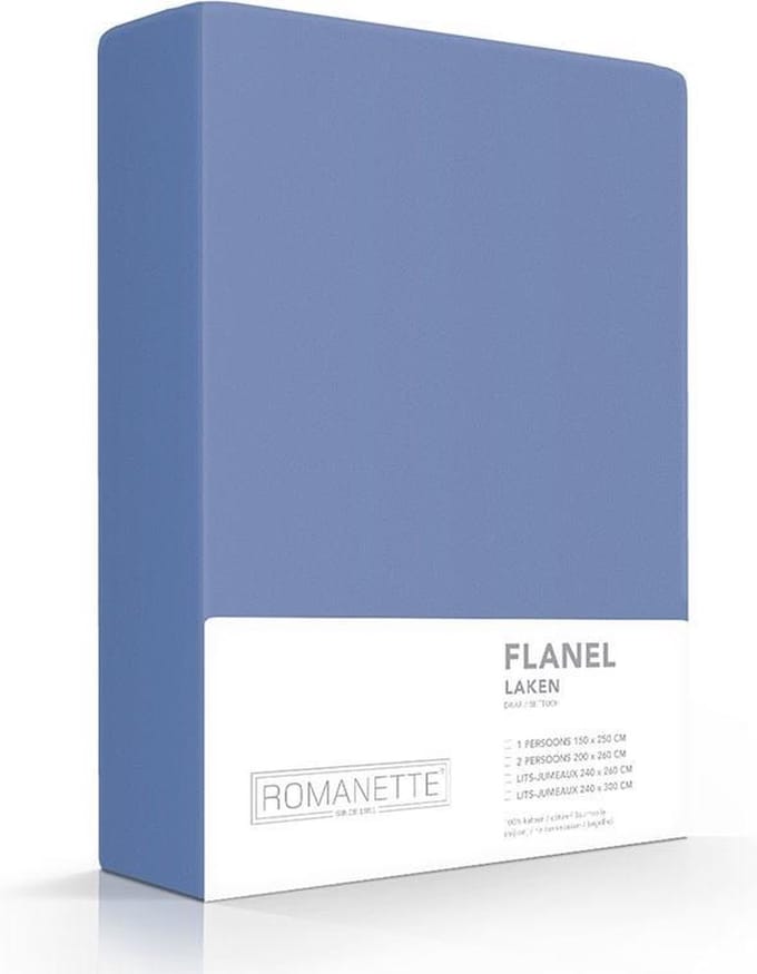 Laken Verwarmend Flanel - Jeans