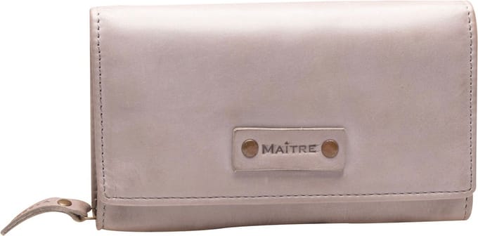 Maître Leren Portemonnee Steinbach Dilara Purse Lightgrey Grijs