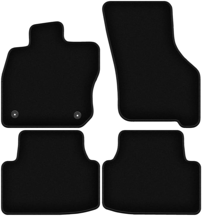 Wielganizator WLG-BASIC Serie - Autovloermatten - Zwart - Cupra Leon Specifiek - 33,5 cm