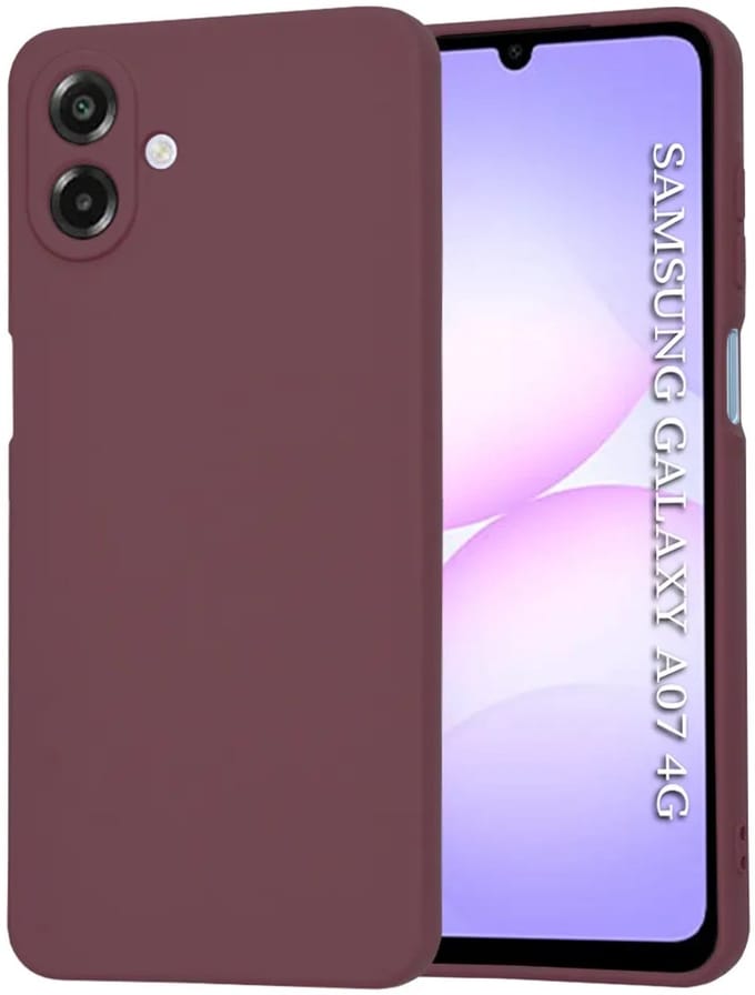 Hoesje geschikt voor Samsung Galaxy A07 4G - Techsuit Soft Flex Silicone Back Cover - Plum Red