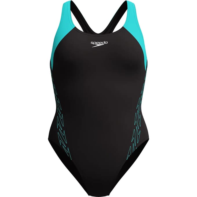 Dames zwempak uit 1 stuk Speedo H-Boom Splice