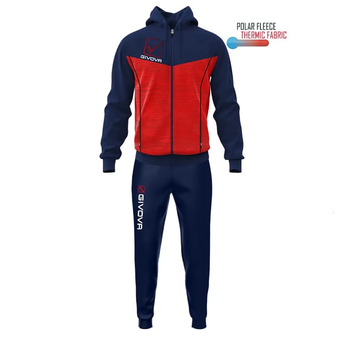 Givova Visa Melange Trainingspak Zwart 10-12 Years Kinderen