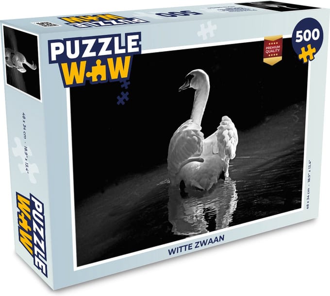 Puzzel Witte zwaan - Legpuzzel - Puzzel 500 stukjes
